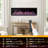 72 Inch Electric Fireplace-Recessed & Wall Mounted Linear Fireplace-750/1500W