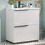  Meuble-lavabo 30 po avec lavabo en céramique, unités de rangement à fermeture en douceur à extension complète et conception cannelée, blanc-104867259