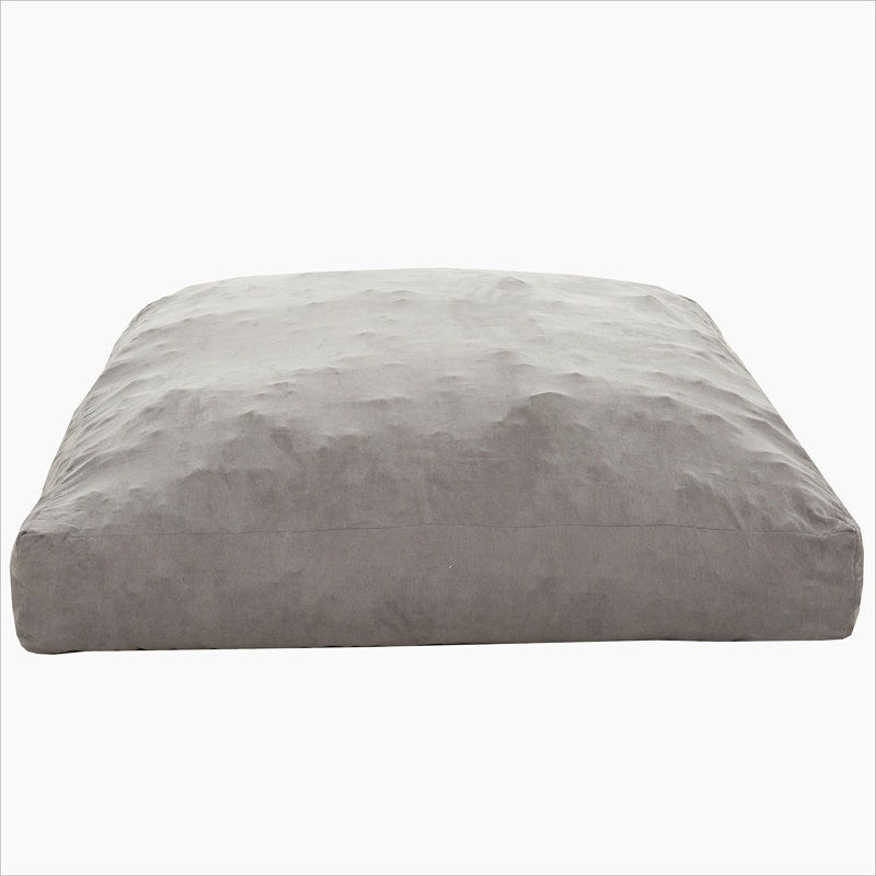Convertible Memory Foam Bean Bag Chair, 2-in-1 Sofa Chair, Beige