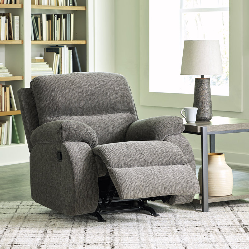Fauteuil inclinable Elario, 100 % polyester gris
