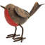 Rustic Metal Robin Garden Ornament