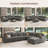 Anureet Maureece Corduroy Sectional Modular Sofa -1586502366