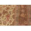 Tapis oriental en laine ivoire / brun 9 pi 1 po x 12 pi 1 po Aaru