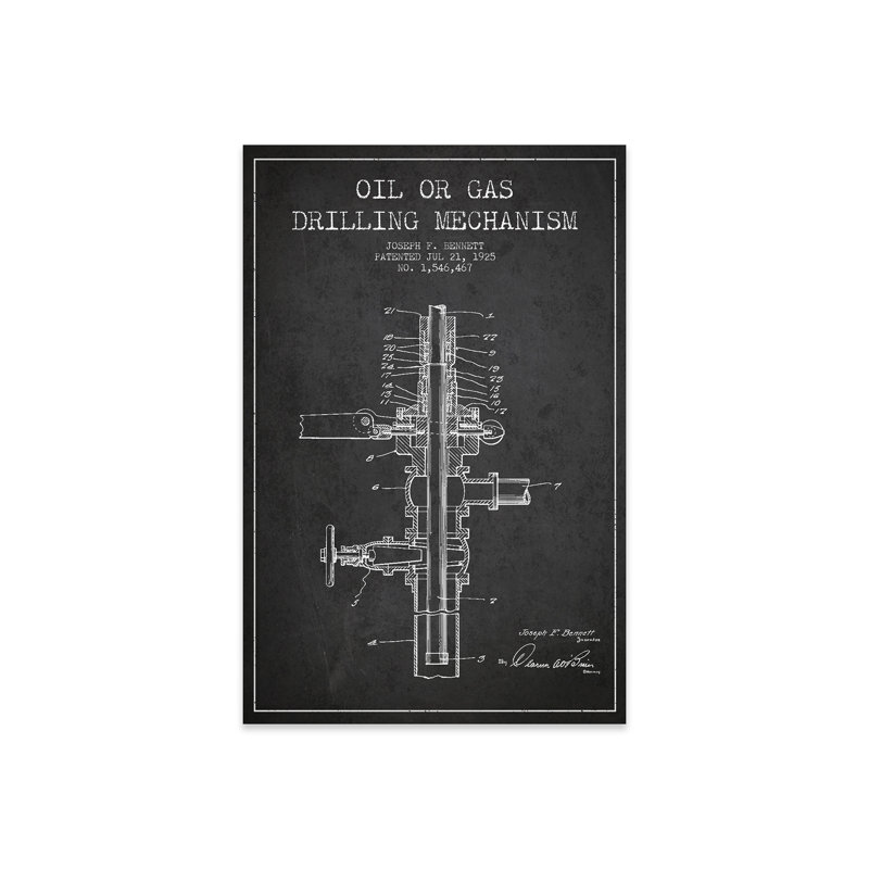 Mécanisme de pétrole et de gaz, brevet de charbon de bois par Aged Pixel