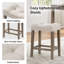 Ensemble de table bistro à hauteur de comptoir moderne 41,5 po avec tabourets sans port USB-17234526