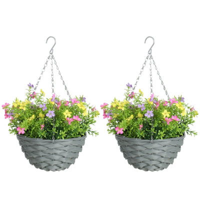 34.99 cm H Artificial Mixed Assortment in Basket