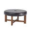 Grand repose-pieds rond, base en similicuir, repose-pieds moderne pour la maison-613328718