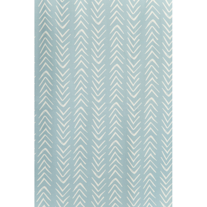 Silvestri Cotton Room Darkening Curtain Single Panel, Blue