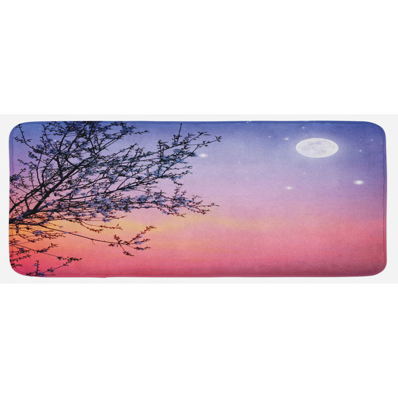 Rustic Solid Colour Polyester Kitchen Mat
