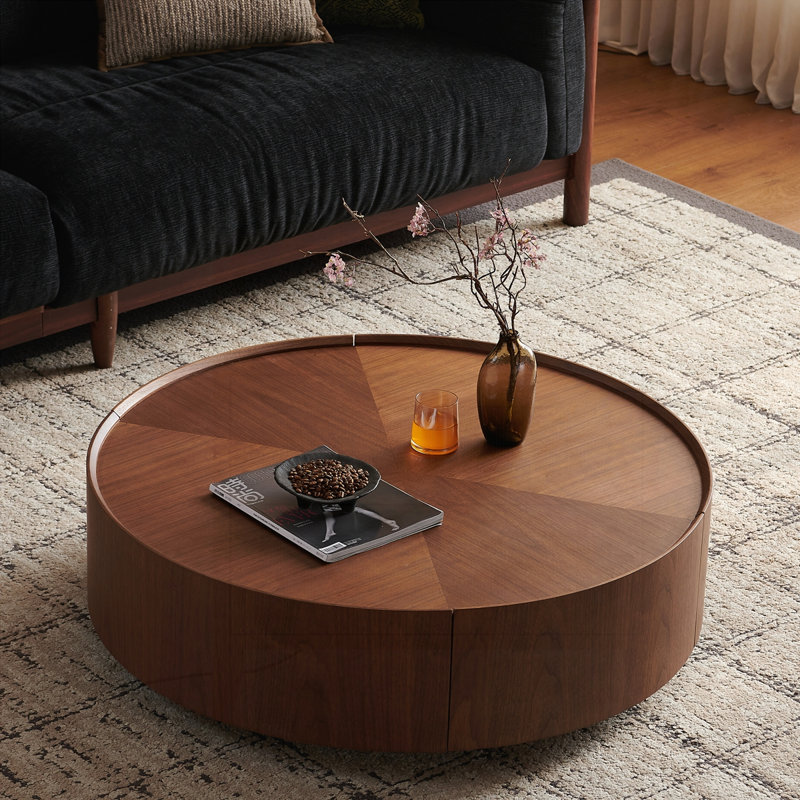 Table basse Modern Minimalist Farmhouse, H 11,81 po x L 35,43 po x l 35,43 po