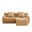 Canapé en forme de L 2 pièces en tissu Teddy-756493596
