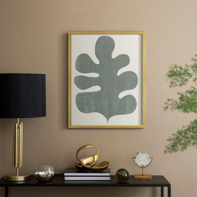 Palm Morph II, reproduction encadrée - bois massif