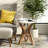 Sevenoaks Farmhouse Crossed Legs Round End Table