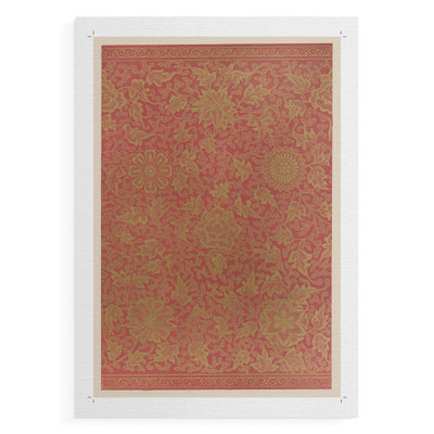 Reproduction abstraite vintage, impression sur toile - non encadrée