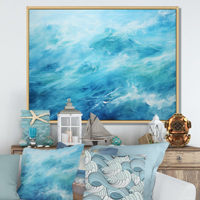 Azure Blue Lagoon Horizon I - Print on Canvas