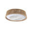 Ventilateur de plafond tressé 21 po Bohemian, télécommande silencieuse avec fonction de minuterie, température de couleur réglable, convient à la chambre à coucher et au salon