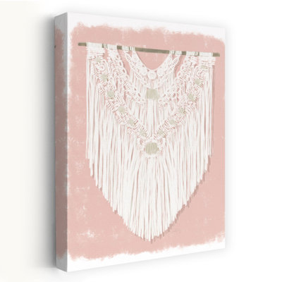 Boho Wall Hanging II Retro Abstract Art