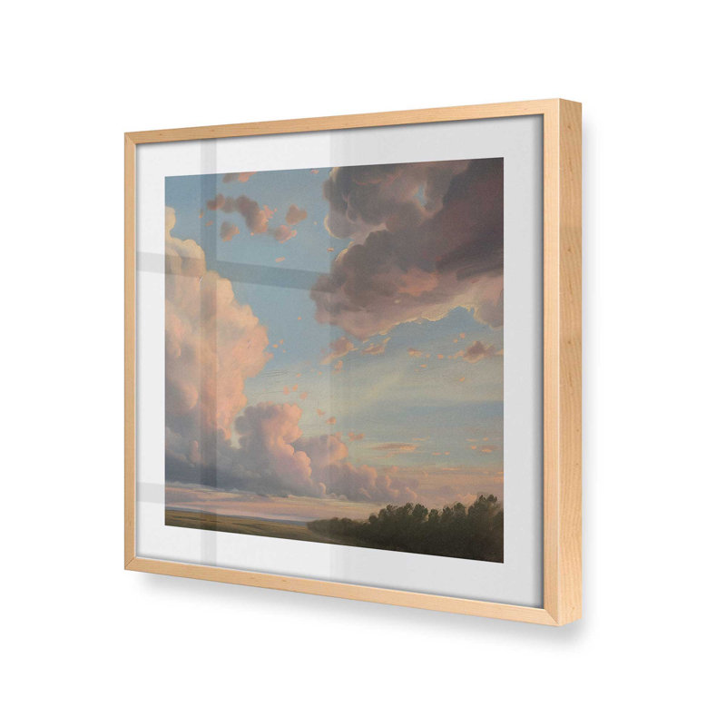 Brilliant Skies II, reproduction, Érable brut encadré, H 17,5 po x l 17,5 po