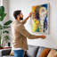 Vibrant Elephant Study Modern - Print-136720078-136720077