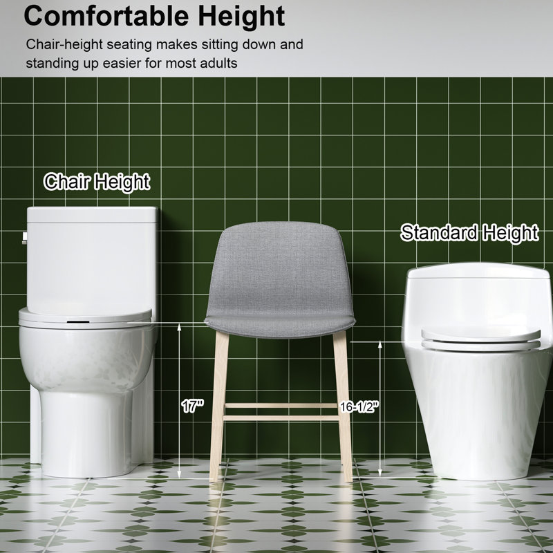 Toilette économiseur d'eau 1,28 po, conception allongée et confortable, siège, chasse d'eau de 1000 grammes, blanc brillant 003S, appareil de salle de bain au sol, hauteur latérale, score de chasse d'eau, fixation brillante