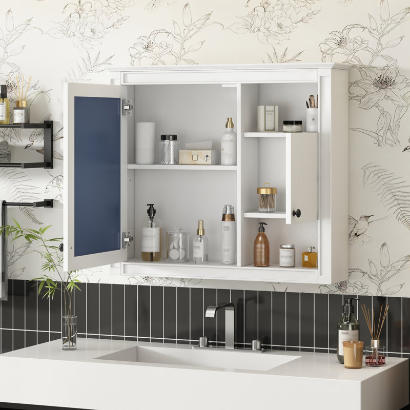 Armoire murale de salle de bain avec miroir