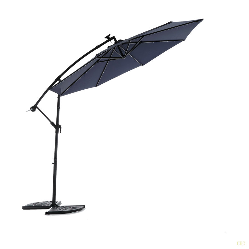 Parasol de marché à DEL 10 pi, Marine