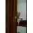 Spenser Sliding Door 5 Shelf Curio Cabinet in Deep Brown