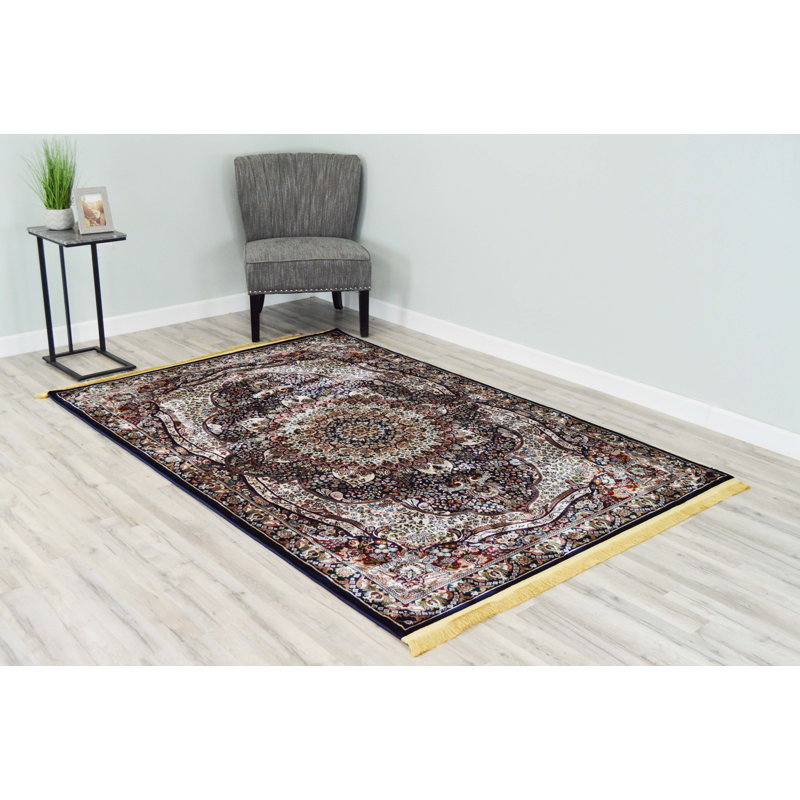 Darwen Performance Oriental Indoor Rug, Rectangle 5'2" x 7'5"