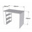 Multipurpose Study Desk with Numerous Shelves, Walnut Color, 35.4 x 27.6 x 19.7 inches | 100% Melamine Coated Particle Board, Thickness: 0.7 inches | Ideal for Home Office & Study Spaces, Stylish & Functional Design