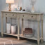 Sofa Console Table, Easy Assembly With Two Storage Drawers And Bottom Shelf For Living Room, Entryway-1263738984