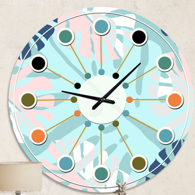 Horloge murale rétro Mid-Century