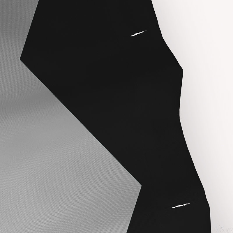 Rideau de douche en polyester à chevrons, Noir / gris / blanc / vert