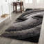 Frio Grey/Black Shaggy Indoor Rug-1452233869