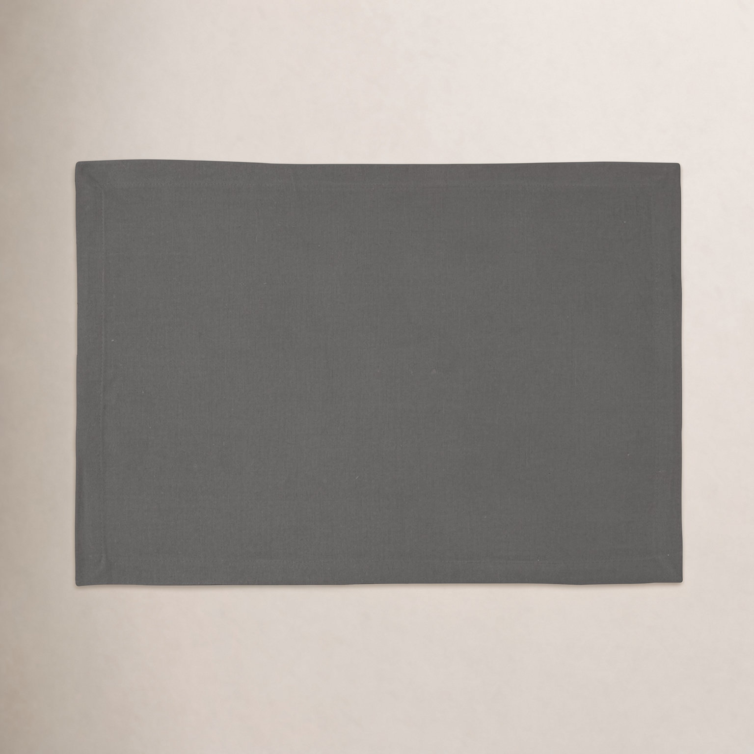 Drian Cotton Placemat, Pewter