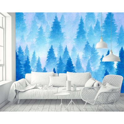 Murale forêt de brume Ellison