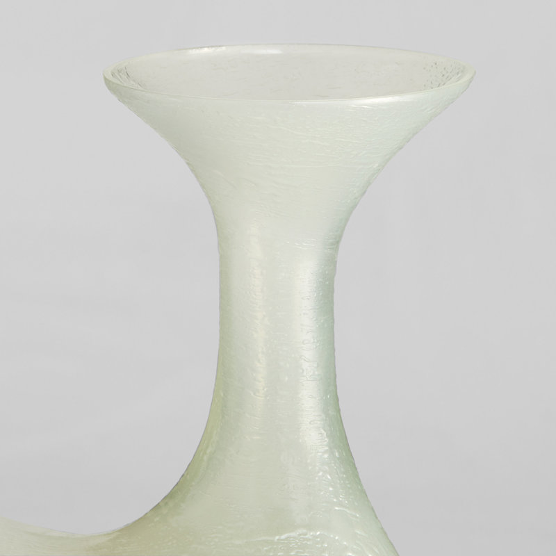 Taku Handmade Glass Table Vase, 13" H x 9.5" W x 5.75" D