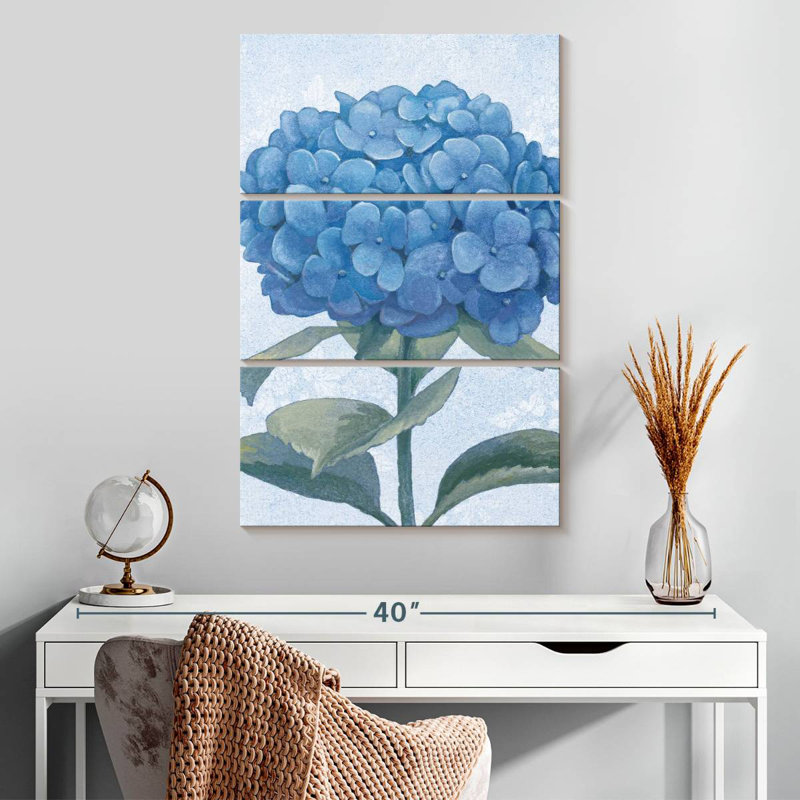 Blue Hydrangea II, H 32" x l 20"