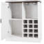 Grande armoire à vin de 76 po avec compartiments carrés et tablettes pour micro-ondes-991046782