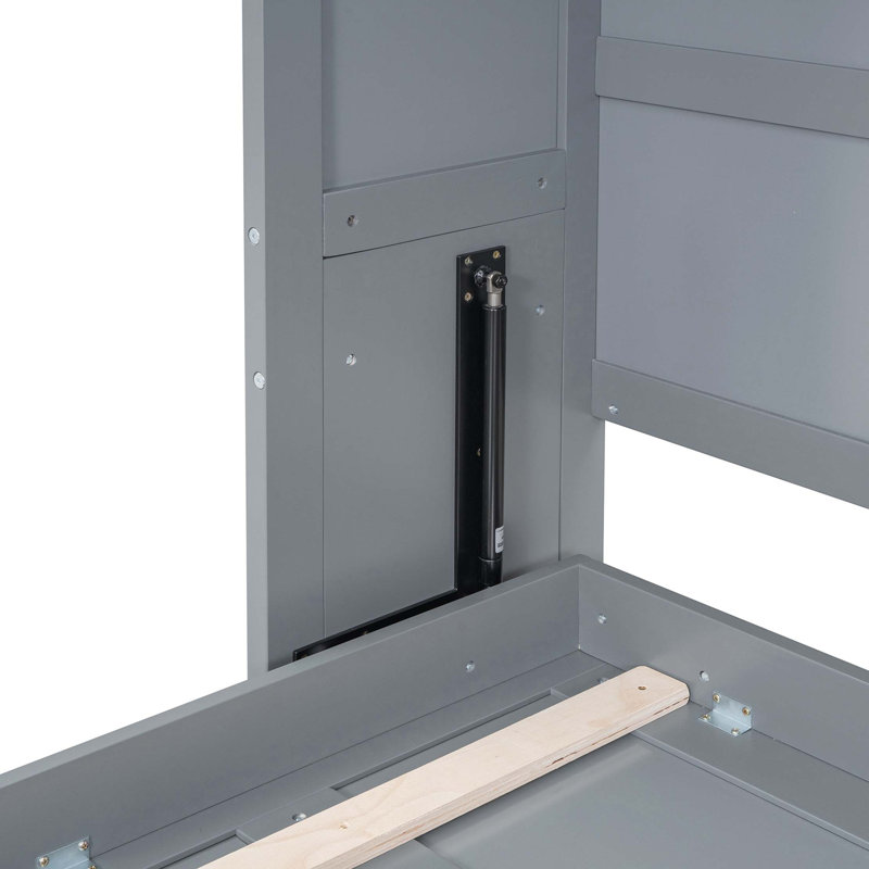 Space-Saving Wall Murphy Bed with Integrated Cabinets