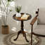 Table de bout à piédestal Mid-Century avec plateau