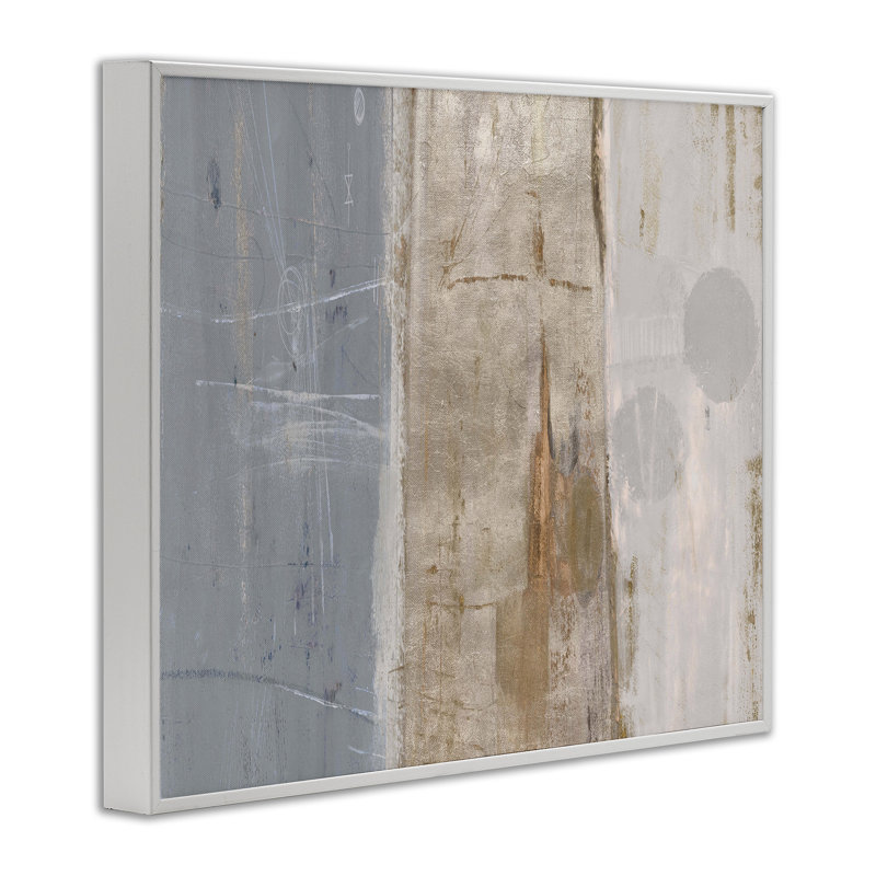 «Tunnel Vision Abstraction», estampe numérique par Kingsley, Estampe numérique encadrée blanc bord de mer, H 16 po x l 20 po
