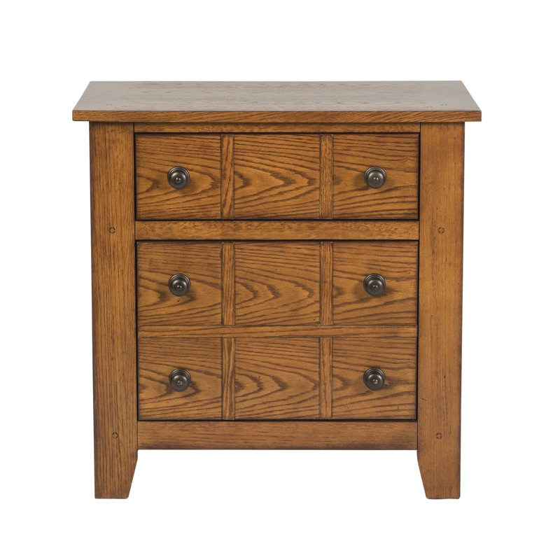Oconee Two-Drawer Nightstand, Light Brown