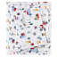 Très grand drap 4 pièces en flanelle 100% coton, imprimé village blanc, ultra doux et lavable à la machine, avec draps-housses plats