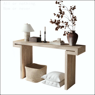 Console rustique avec finition en bois vieilli