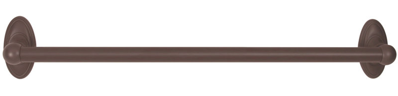 Classic Traditional Towel Bar, Chocolate Bronze, 3.0625" H x 19.75" L x 3" D