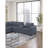 Coolray Blanche Wht/Gry 33 Sectional-16089672
