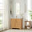 Epworth 36" Single Bath Vanity in Oak Natural Brown with Silk White Quartz Stone Top-312165037