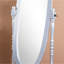 Miroir à finition argentée