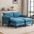 2-Seater Combination Sofa With Footstools-797438585