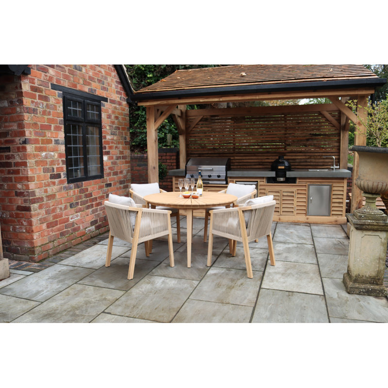 Roma 4 seater dining set 